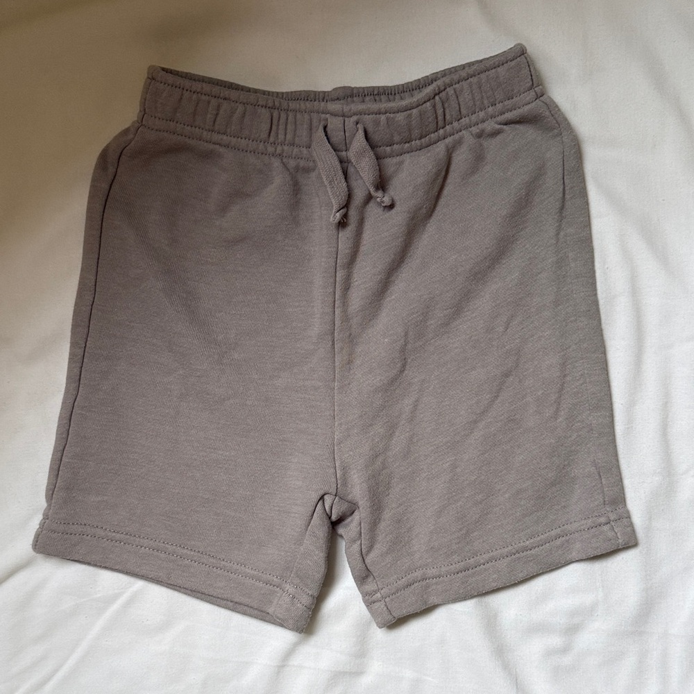 Pekkle Kids' Dino Pull-On Shorts Set — Olive, Rust, Gray -4 shorts/4 tops size 5 - Picture 10 of 10